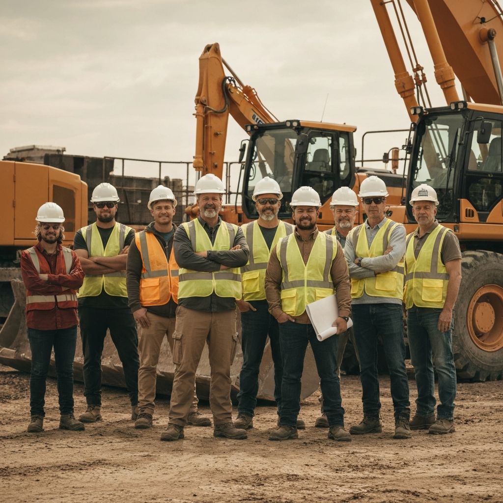Edgepoint Site & Build team at a construction site